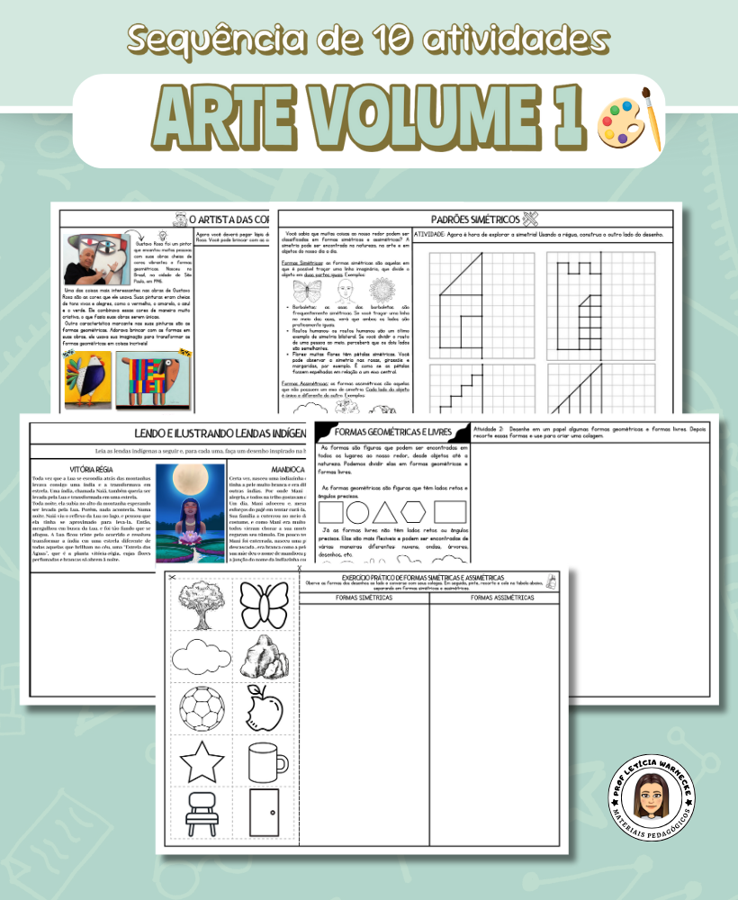 Sequência de atividades de Arte - Volume 1