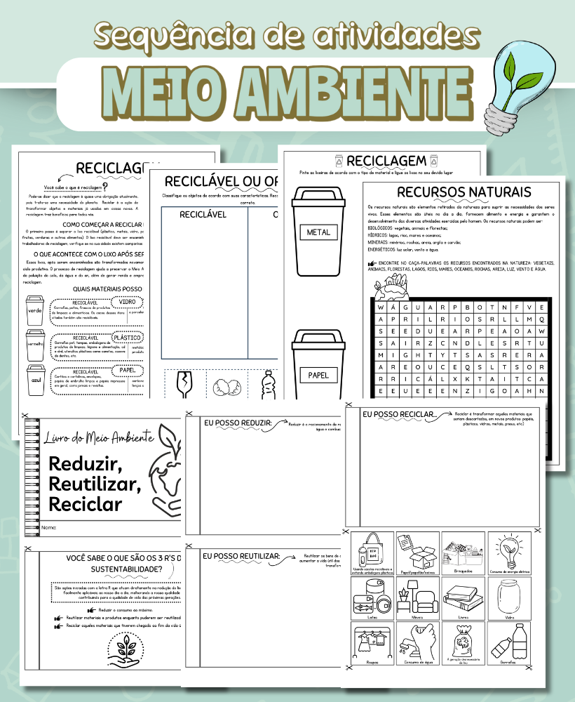 Sequência de atividades Meio ambiente