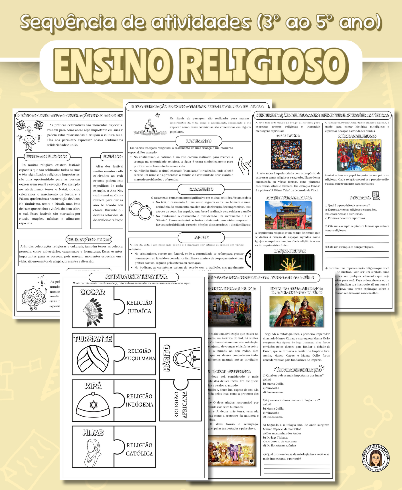 Sequência de atividades Ensino Religioso