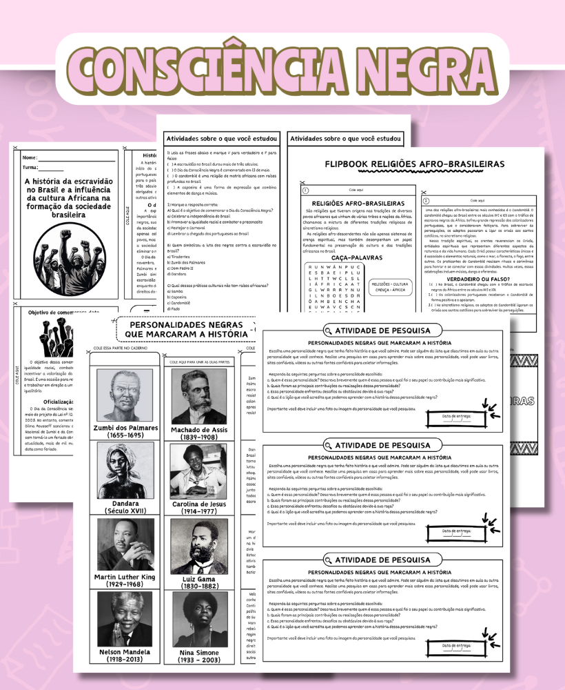Combo Consciência Negra e Cultura Afro-Brasileira