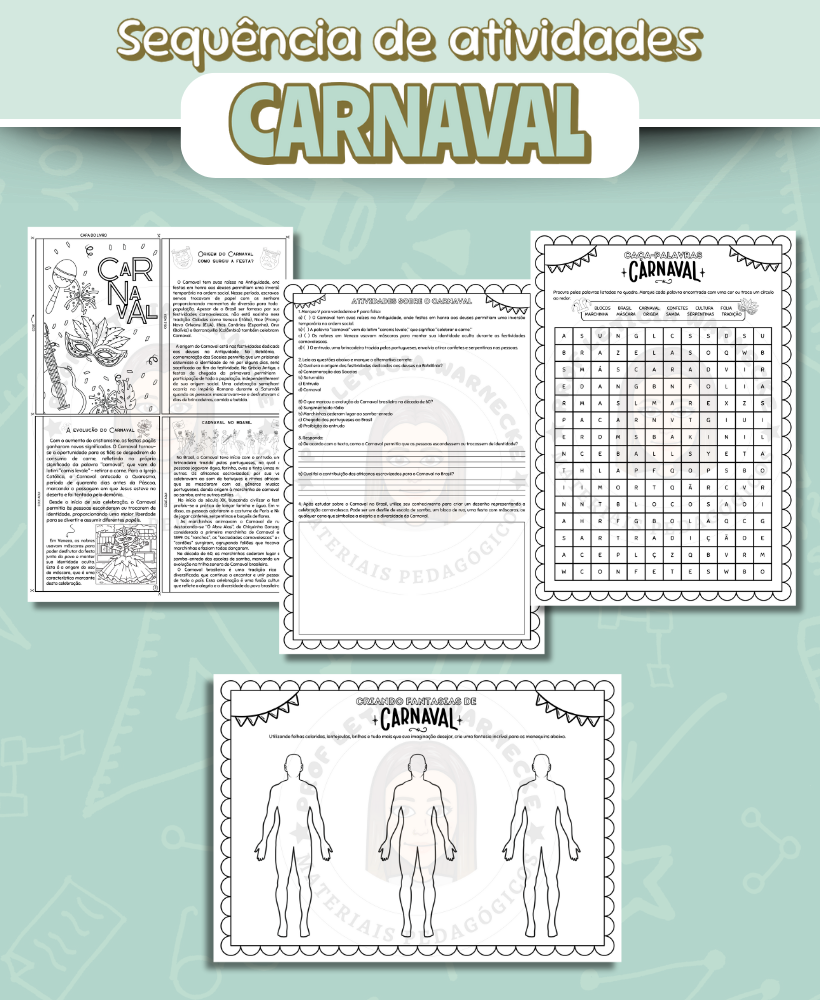 Sequência de atividades Carnaval