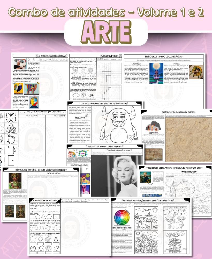 Combo apostilas de Arte