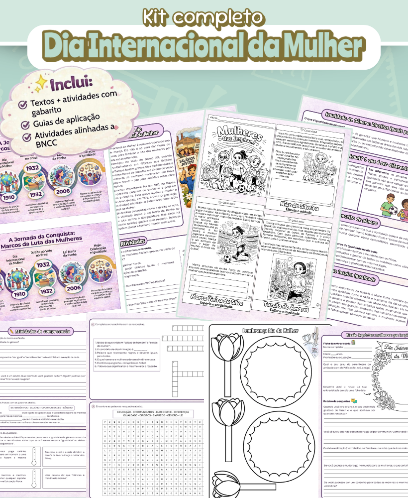 Kit Dia Internacional da Mulher