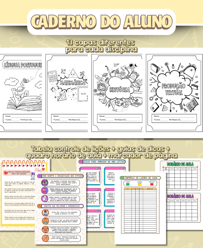 Caderno do aluno