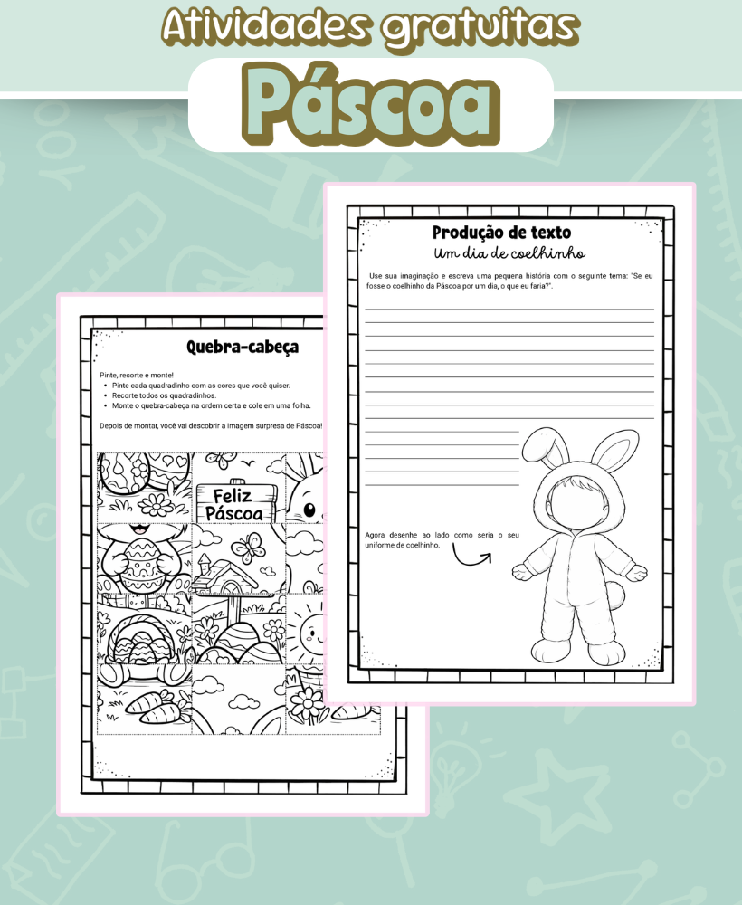 Atividades Páscoa - Gratuito