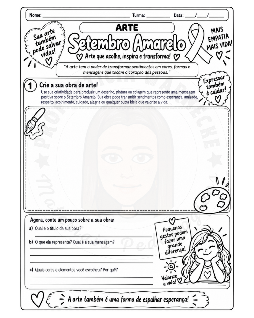 Setembro amarelo - Material gratuito - Imagem 7