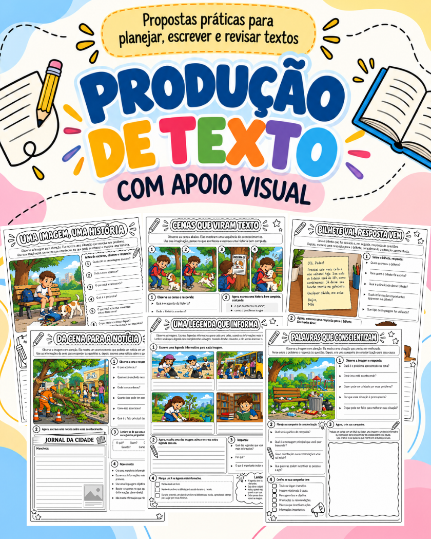Produção de texto com apoio visual